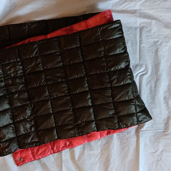 UNISEX NORTH FACE BROWN & RED REVERSIBLE PUFFER SCARF "10 1/2 BY "60 - Picture 5 of 6